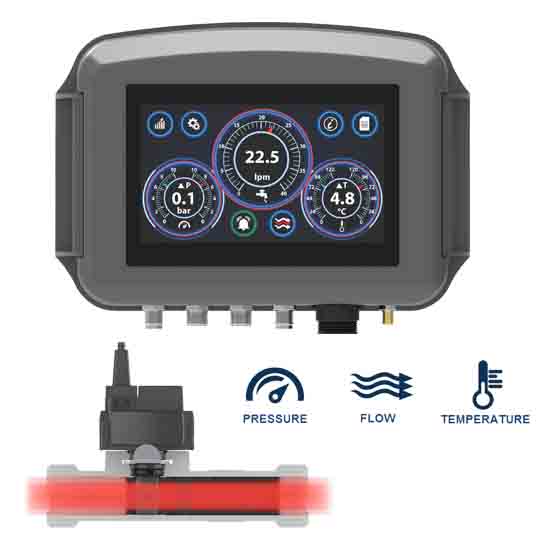FLOSENSE SINGLE MULTI SENSOR KIT11/4''20-200LPM 120C 1-10BAR | DME eSTORE