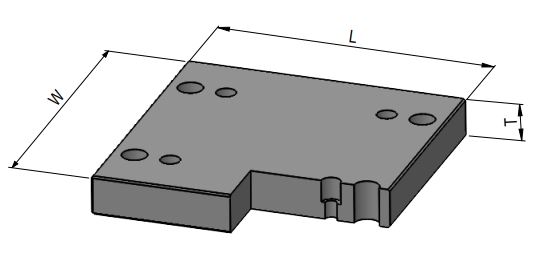 KM16/346x446x27/1.1730 Clamping plate | DME eSTORE
