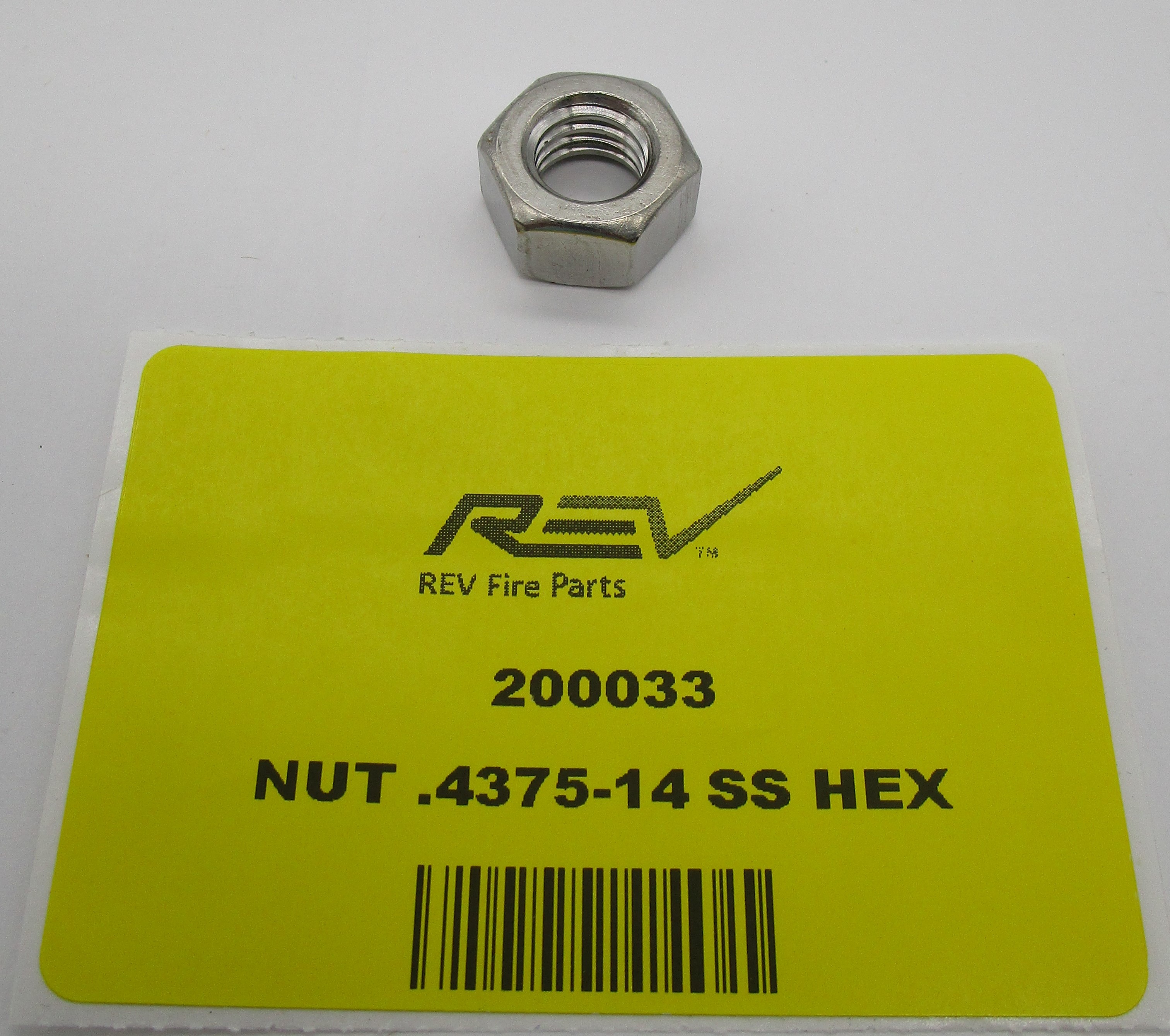 NUT .4375-14 STAINLESS STEEL HEXHEAD | Fire eStore
