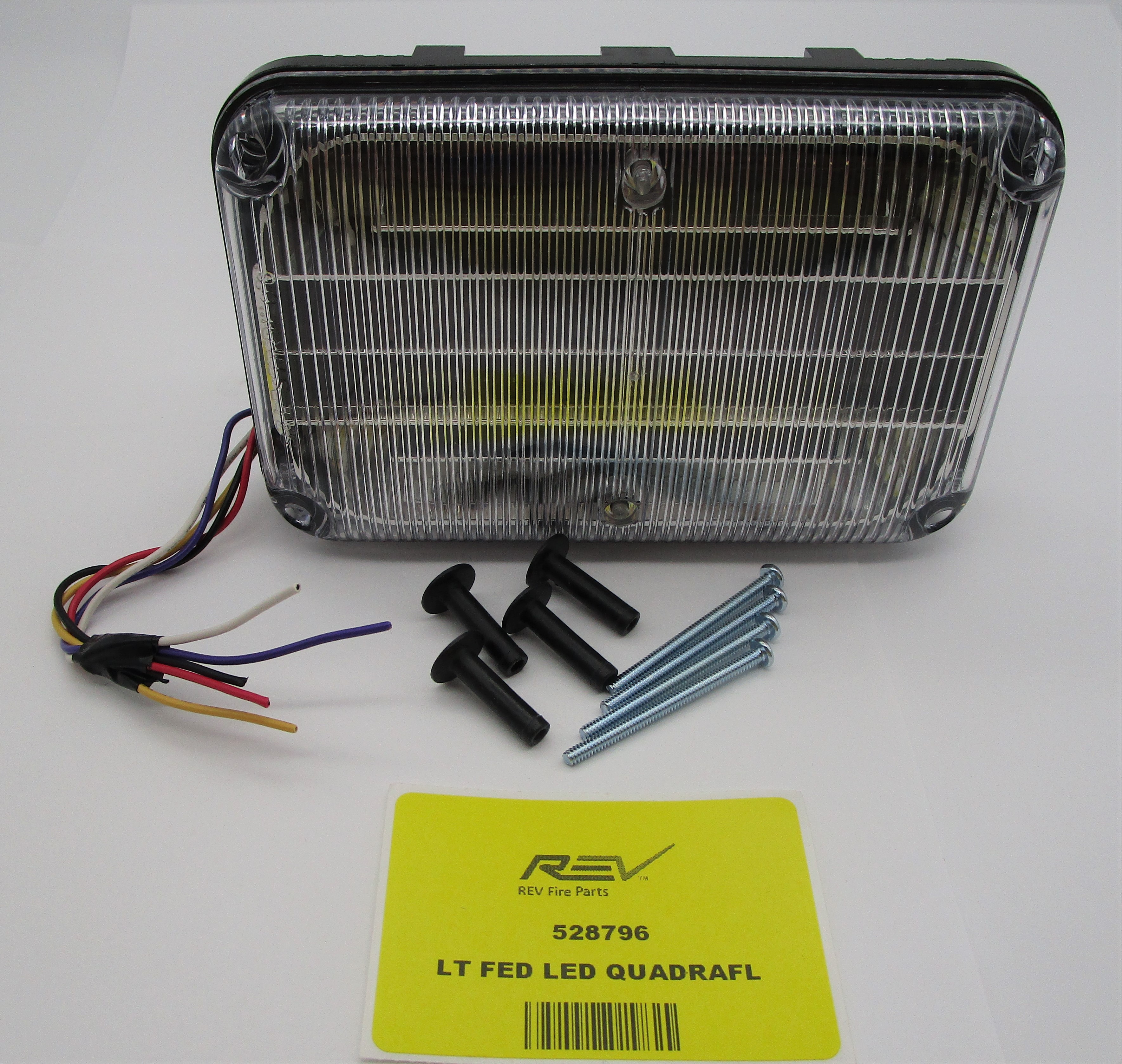 LIGHT FEDERAL LED QUADRAFL QL64C-RR | Fire eStore