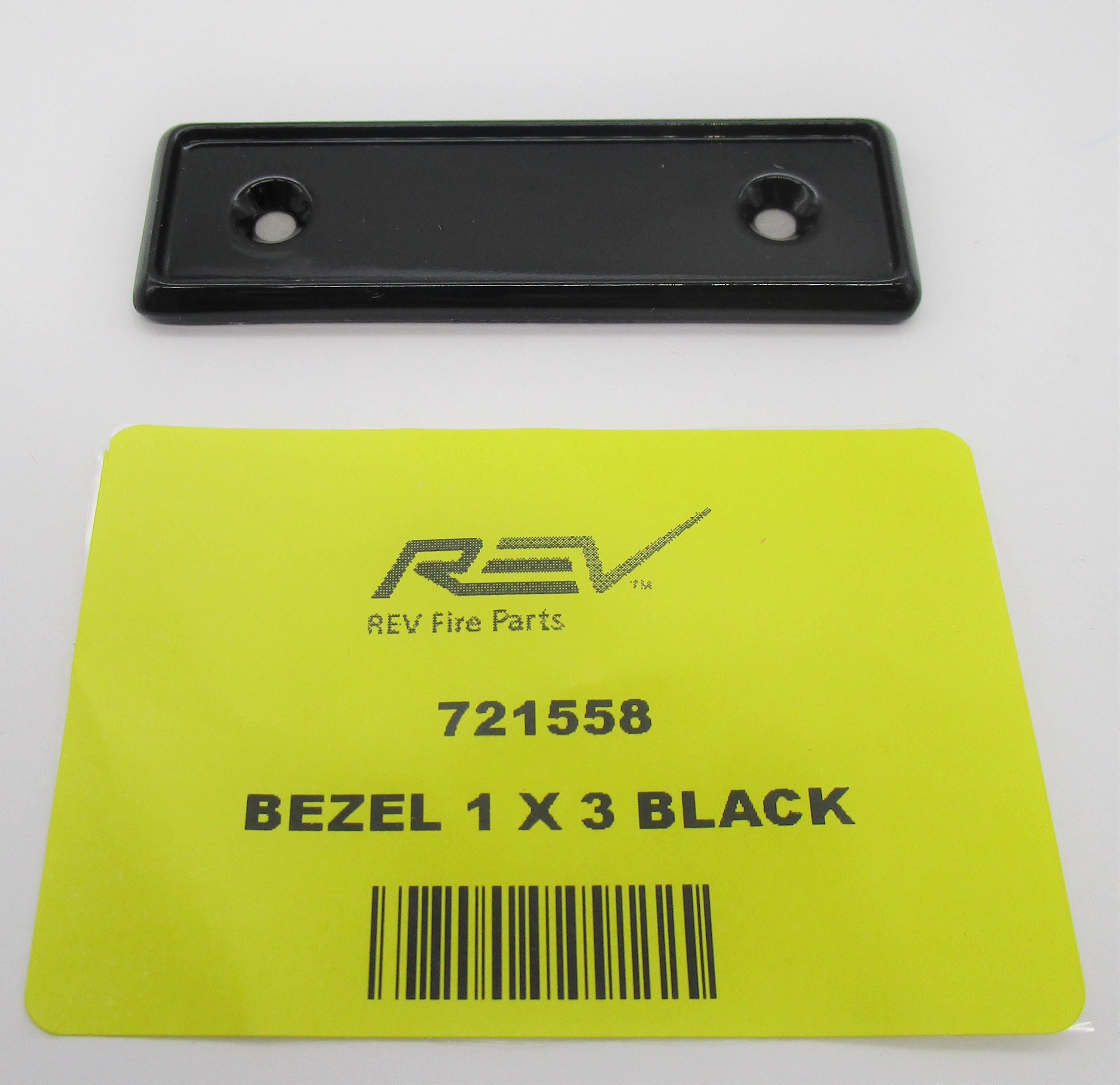 BEZEL 1 X 3 BLACK | Fire eStore