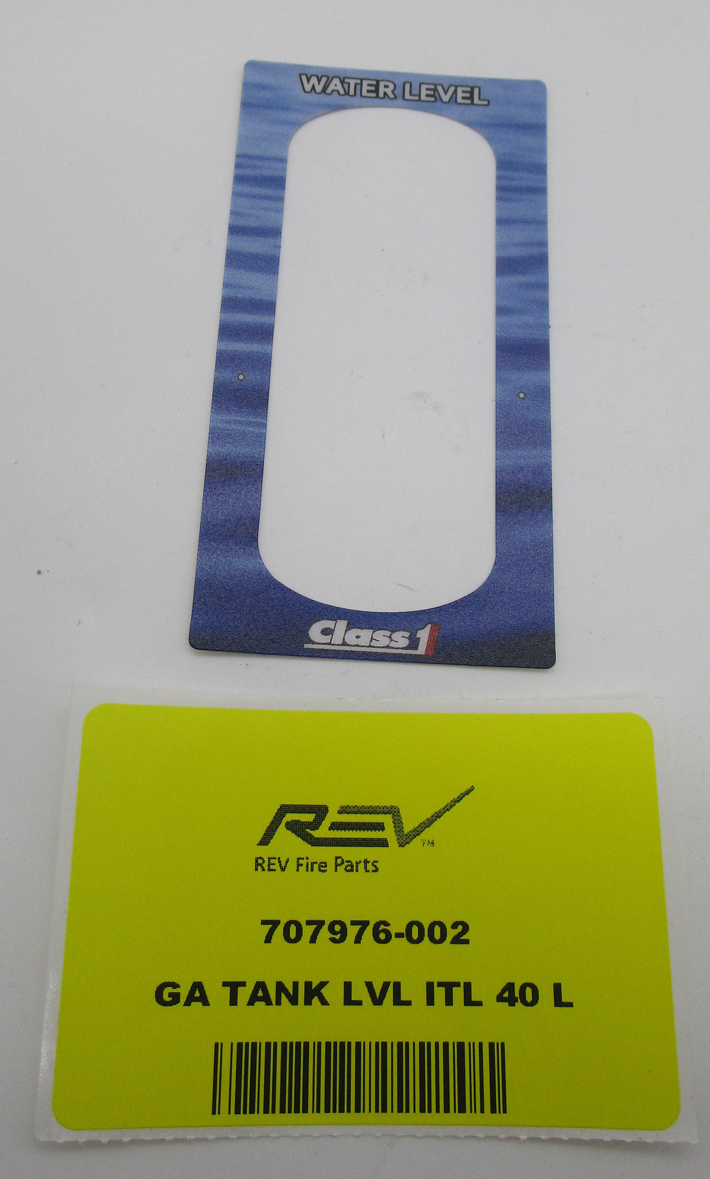 GAUGE TANK LEVEL ITL 40 LABEL BLUE | Fire eStore