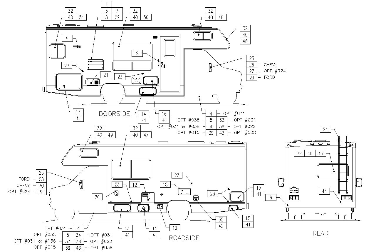 PRINTEXTERIOR COMPONENTS SIDE 2000 TIOGA 23B REV Parts Store