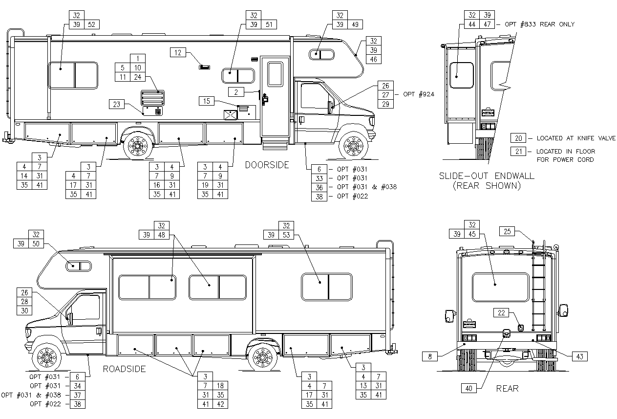 PRINTEXTERIOR COMPONENTS SIDE 2000 TIOGA 31W REV Parts Store