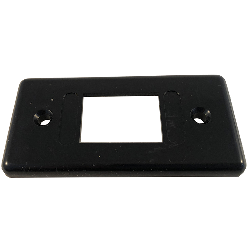 SWITCH PLATE PLASTIC 12V SINGLE BLACK | REV Parts Store
