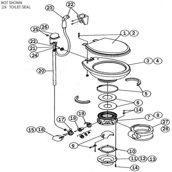 TOILET, CHINA W/HANDSPRAY LOWPWHITE SEE REV Parts Store